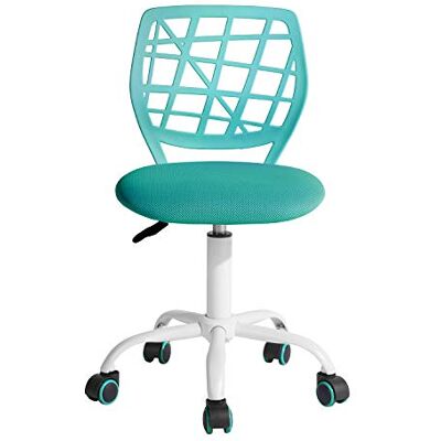 FurnitureR Colourful Chair, Siège D'ordinateur Moderne et Réglable, Seat de Travail Pivotante sans Accoudoir, Salle D'étude pour Enfants, Seat de Bureau à Domicile Chaise de Travail, Turquoise - Publicité FurnitureR Colourful Chair, Siège D'ordinateur Moderne et Réglable, Seat de Travail Pivotante sans Accoudoir, Salle D'étude pour Enfants, Seat de Bureau à Domicile Chaise de Travail, Turquoise - Publicité
