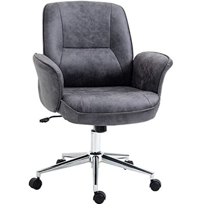Vinsetto Fauteuil de Bureau Chaise d'ordinateur Ergonomique Hauteur réglable Microfibre Respirante pivotant à 360° 67 x 69 x 92-102 cm Gris foncé - Publicité Vinsetto Fauteuil de Bureau Chaise d'ordinateur Ergonomique Hauteur réglable Microfibre Respirante pivotant à 360° 67 x 69 x 92-102 cm Gris foncé - Publicité