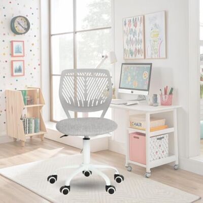 FurnitureR Chaise de Bureau Colourée, Siège Ergonomique Pivotante à Hauteur Réglable pour Ordinateur, roulettes à 5 Branches, Chaises et Tabourets à Domicile, Siège de Travail, Morandi Grise - Publicité FurnitureR Chaise de Bureau Colourée, Siège Ergonomique Pivotante à Hauteur Réglable pour Ordinateur, roulettes à 5 Branches, Chaises et Tabourets à Domicile, Siège de Travail, Morandi Grise - Publicité
