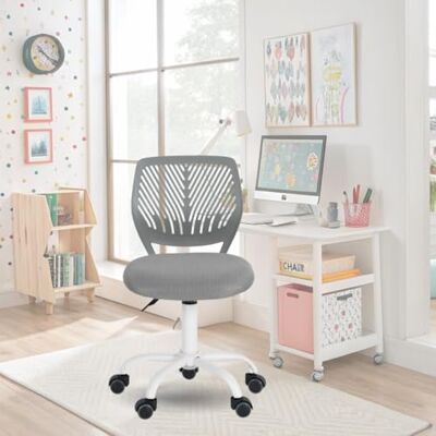 FurnitureR Chaise de Bureau Colourée, Siège Ergonomique Pivotante à Hauteur Réglable pour Ordinateur, roulettes à 5 Branches, Chaises et Tabourets à Domicile, Siège de Travail, Candy Grise - Publicité FurnitureR Chaise de Bureau Colourée, Siège Ergonomique Pivotante à Hauteur Réglable pour Ordinateur, roulettes à 5 Branches, Chaises et Tabourets à Domicile, Siège de Travail, Candy Grise - Publicité