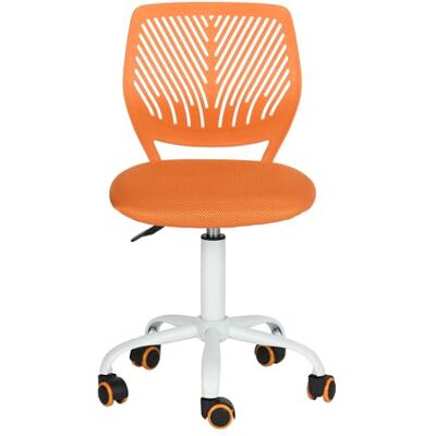 FurnitureR Chaise de Bureau Moderne Ergonomique, Chaise Ordinateur Réglable, Siège de Travail Pivotant sans Accoudoirs, aux Chambres D'Étude des Jeunes et aux Bureaux à Domicile, Orange Candy - Publicité FurnitureR Chaise de Bureau Moderne Ergonomique, Chaise Ordinateur Réglable, Siège de Travail Pivotant sans Accoudoirs, aux Chambres D'Étude des Jeunes et aux Bureaux à Domicile, Orange Candy - Publicité