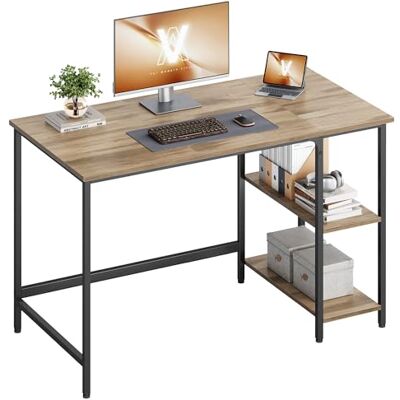 VASAGLE - LWD47X - Camel Brun - Noir Profond - Desk - Publicité VASAGLE - LWD47X - Camel Brun - Noir Profond - Desk - Publicité