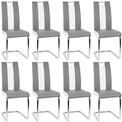 LANTUS Lot de 8 Chaises Salle à Manger Chaise de Cuisine avec avec Assise et Dossier en PU, Pieds en Métal, Chaise Modern pour Salle à Manger, Salon, Cuisine, Bureau - Publicité LANTUS Lot de 8 Chaises Salle à Manger Chaise de Cuisine avec avec Assise et Dossier en PU, Pieds en Métal, Chaise Modern pour Salle à Manger, Salon, Cuisine, Bureau - Publicité