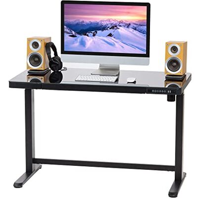 Iris Ohyama - Bureau électrique réglable - Ports USB - Réglage en hauteur - Bureau - Publicité Iris Ohyama - Bureau électrique réglable - Ports USB - Réglage en hauteur - Bureau - Publicité