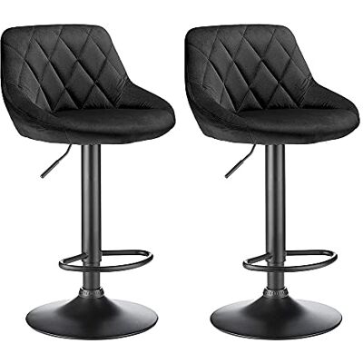 LANTUS Tabouret de Bar, Chaise de Cuisine ,Lot de 2 en Velours,Tabouret de Loisir,relevable et rotatives réglables en hauteur,pour les établis, bars, restaurants,Chaise de Bar avec Repose-Pieds,Hauteur total - Publicité LANTUS Tabouret de Bar, Chaise de Cuisine ,Lot de 2 en Velours,Tabouret de Loisir,relevable et rotatives réglables en hauteur,pour les établis, bars, restaurants,Chaise de Bar avec Repose-Pieds,Hauteur total - Publicité