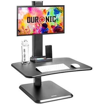 Duronic DM05D14 Poste de Travail Informatique Assis Debout avec Support pour écran Bureau de 65 x 51 cm Hauteur Ajustable de 7 à 44 cm Espace Ergonomique Ultra Fin pour Clavier Souris - Publicité Duronic DM05D14 Poste de Travail Informatique Assis Debout avec Support pour écran Bureau de 65 x 51 cm Hauteur Ajustable de 7 à 44 cm Espace Ergonomique Ultra Fin pour Clavier Souris - Publicité