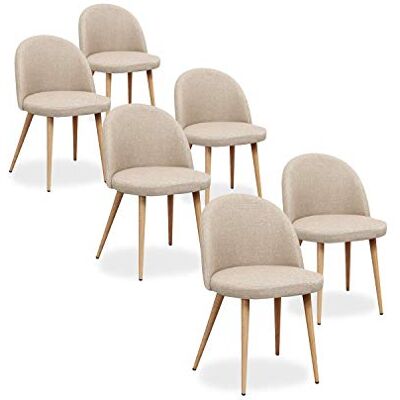 Intense Déco - Cecilia - Beige - Velvet - Chaises - Publicité Intense Déco - Cecilia - Beige - Velvet - Chaises - Publicité