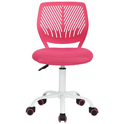 FurnitureR Chaise de Bureau Moderne Ergonomique, Chaise Ordinateur Réglable, Siège de Travail Pivotant sans Accoudoirs, aux Chambres D'Étude des Jeunes et aux Bureaux à Domicile, Rose Foncé Candy - Publicité FurnitureR Chaise de Bureau Moderne Ergonomique, Chaise Ordinateur Réglable, Siège de Travail Pivotant sans Accoudoirs, aux Chambres D'Étude des Jeunes et aux Bureaux à Domicile, Rose Foncé Candy - Publicité