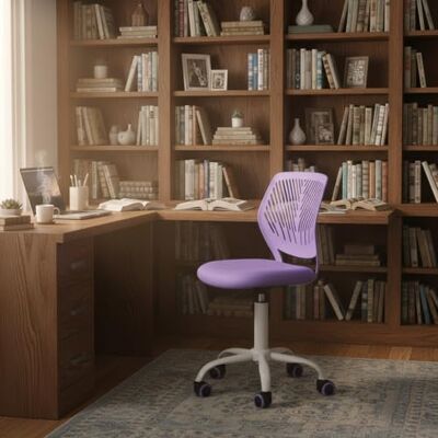 FurnitureR Chaise de Bureau, pivotante, Hauteur réglable, Rotation à 360 °, Housse en Tissu SGS vérin à gaz, 130 kg, Dos en polypropylène, roulettes en polyuréthane - Publicité FurnitureR Chaise de Bureau, pivotante, Hauteur réglable, Rotation à 360 °, Housse en Tissu SGS vérin à gaz, 130 kg, Dos en polypropylène, roulettes en polyuréthane - Publicité