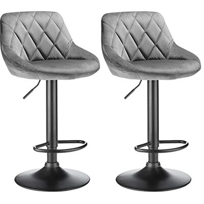 LANTUS Tabouret de Bar, Chaise de Cuisine,Lot de 2 en Velours,Tabouret de Loisir,relevable et rotatives réglables en Hauteur,pour Les établis, Bars, Restaurants,Chaise de Bar avec Repose-Pieds,Hauteur Total - Publicité LANTUS Tabouret de Bar, Chaise de Cuisine,Lot de 2 en Velours,Tabouret de Loisir,relevable et rotatives réglables en Hauteur,pour Les établis, Bars, Restaurants,Chaise de Bar avec Repose-Pieds,Hauteur Total - Publicité