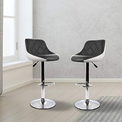 LANTUS 2 Design Tabouret de Bar Lot de 2 avec siège Bien rembourré en Similicuir,Hauteur réglable,Tabouret de Bar Lot de 2 réglable et Rotatif,Tabouret de comptoir Chaise de Bar - Publicité LANTUS 2 Design Tabouret de Bar Lot de 2 avec siège Bien rembourré en Similicuir,Hauteur réglable,Tabouret de Bar Lot de 2 réglable et Rotatif,Tabouret de comptoir Chaise de Bar - Publicité