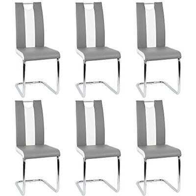 LANTUS Lot de 6 Chaises Salle à Manger Chaise de Cuisine avec avec Assise et Dossier en PU, Pieds en Métal, Chaise Modern pour Salle à Manger, Salon, Cuisine, Bureau - Publicité LANTUS Lot de 6 Chaises Salle à Manger Chaise de Cuisine avec avec Assise et Dossier en PU, Pieds en Métal, Chaise Modern pour Salle à Manger, Salon, Cuisine, Bureau - Publicité