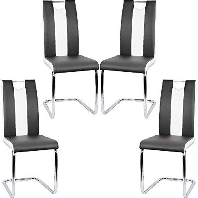 LANTUS Lot de 4 Chaises Salle à Manger Chaise de Cuisine avec avec Assise et Dossier en PU, Pieds en Métal, Chaise Modern pour Salle à Manger, Salon, Cuisine, Bureau - Publicité LANTUS Lot de 4 Chaises Salle à Manger Chaise de Cuisine avec avec Assise et Dossier en PU, Pieds en Métal, Chaise Modern pour Salle à Manger, Salon, Cuisine, Bureau - Publicité