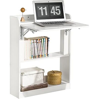 SoBuy - FWT92-W - Pliable - Étagères de rangement - Bureau - Publicité SoBuy - FWT92-W - Pliable - Étagères de rangement - Bureau - Publicité