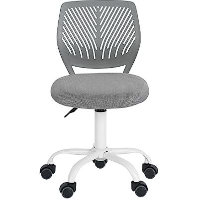 FurnitureR Chaise de Bureau Moderne Ergonomique, Chaise Ordinateur Réglable, Siège de Travail Pivotant sans Accoudoirs, aux Chambres D'Étude des Jeunes et aux Bureaux à Domicile, Grise Candy - Publicité FurnitureR Chaise de Bureau Moderne Ergonomique, Chaise Ordinateur Réglable, Siège de Travail Pivotant sans Accoudoirs, aux Chambres D'Étude des Jeunes et aux Bureaux à Domicile, Grise Candy - Publicité