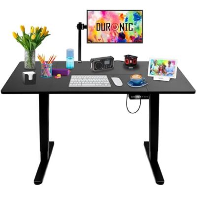 Duronic CD140 BK Bureau Assis-Debout électrique Complet avec Plateau de 140 cm Hauteur Ajustable de 72 à 118 cm Charge maximale de 70 kg Poste Travail Assis Debout Domicile télétravail Bureau - Publicité Duronic CD140 BK Bureau Assis-Debout électrique Complet avec Plateau de 140 cm Hauteur Ajustable de 72 à 118 cm Charge maximale de 70 kg Poste Travail Assis Debout Domicile télétravail Bureau - Publicité