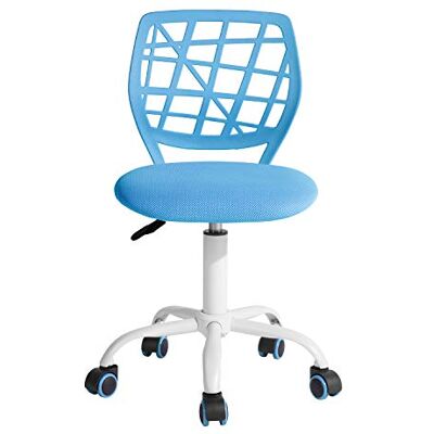 FurnitureR Chaise de Bureau Moderne Ergonomique, Chaise Ordinateur Réglable, Siège de Travail Pivotant sans Accoudoirs, aux Chambres D'Étude des Jeunes et aux Bureaux à Domicile, Bleu Macaron - Publicité FurnitureR Chaise de Bureau Moderne Ergonomique, Chaise Ordinateur Réglable, Siège de Travail Pivotant sans Accoudoirs, aux Chambres D'Étude des Jeunes et aux Bureaux à Domicile, Bleu Macaron - Publicité