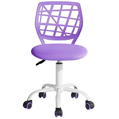 FurnitureR Chaise de Bureau Moderne Ergonomique, Chaise Ordinateur Réglable, Siège de Travail Pivotant sans Accoudoirs, aux Chambres D'Étude des Jeunes et aux Bureaux à Domicile, Violet Macaron - Publicité FurnitureR Chaise de Bureau Moderne Ergonomique, Chaise Ordinateur Réglable, Siège de Travail Pivotant sans Accoudoirs, aux Chambres D'Étude des Jeunes et aux Bureaux à Domicile, Violet Macaron - Publicité