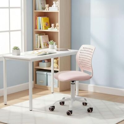 FurnitureR Chaise de Bureau Jeunes Morandi Rose, Chaise de Bureau Colorée pour la Maison, Siège D'ordinateur Ergonomique Réglable, Dossier Respirant à Motif à Pois, Siège Pivotant à 360 Degrés - Publicité FurnitureR Chaise de Bureau Jeunes Morandi Rose, Chaise de Bureau Colorée pour la Maison, Siège D'ordinateur Ergonomique Réglable, Dossier Respirant à Motif à Pois, Siège Pivotant à 360 Degrés - Publicité