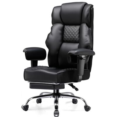 GTPLAYER Chaise de gaming large avec ressort de poche, ergonomique, en PC, réglable et pivotante, avec repose-pieds, en cuir synthétique, 180 kg, noire - Publicité GTPLAYER Chaise de gaming large avec ressort de poche, ergonomique, en PC, réglable et pivotante, avec repose-pieds, en cuir synthétique, 180 kg, noire - Publicité