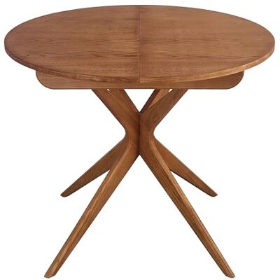 Ragaba Ronde Extensible Table à Manger 90cm Jubi Bois Chêne - Publicité Ragaba Ronde Extensible Table à Manger 90cm Jubi Bois Chêne - Publicité