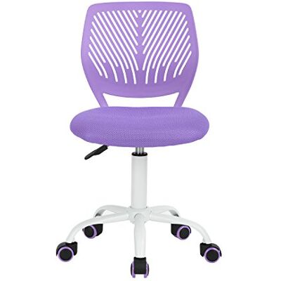 FurnitureR Chaise de Bureau Moderne Ergonomique, Chaise Ordinateur Réglable, Siège de Travail Pivotant Sans Accoudoirs, Convient aux Chambres D'Étude des Jeunes et aux Bureaux à Domicile, Violet Candy - Publicité FurnitureR Chaise de Bureau Moderne Ergonomique, Chaise Ordinateur Réglable, Siège de Travail Pivotant Sans Accoudoirs, Convient aux Chambres D'Étude des Jeunes et aux Bureaux à Domicile, Violet Candy - Publicité
