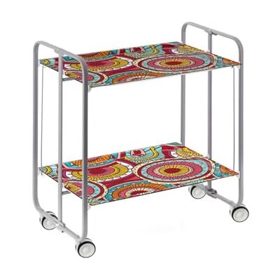 Don Hierro Chariot utilitaire métallique avec 2 plateaux - Cuisine - Publicité Don Hierro Chariot utilitaire métallique avec 2 plateaux - Cuisine - Publicité