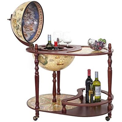 Mendler Bar de Salon avec Table HWC-D84 Ø 42cm Bois d'eucalyptus - Publicité Mendler Bar de Salon avec Table HWC-D84 Ø 42cm Bois d'eucalyptus - Publicité