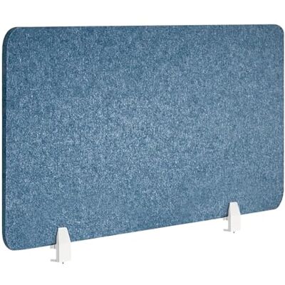 Beliani Séparateur de Bureau en Pet Acoustique Recouvert de Tissu 120 x 50 cm Bleu Split - Publicité Beliani Séparateur de Bureau en Pet Acoustique Recouvert de Tissu 120 x 50 cm Bleu Split - Publicité