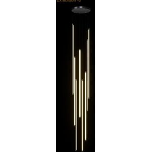 LYLXSF Fiche à LED Noire pour Hauts plafonds linéaire Liging Long Linear Chandelier Dimmable Dimmable Modern Linear Chandelier avec télécommande pour Le Salon Tableau à Manger Entrae Rvvu - Publicité LYLXSF Fiche à LED Noire pour Hauts plafonds linéaire Liging Long Linear Chandelier Dimmable Dimmable Modern Linear Chandelier avec télécommande pour Le Salon Tableau à Manger Entrae Rvvu - Publicité