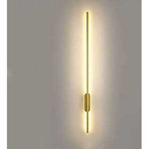 YUYANAIAO Applique Murale d'intérieur, lumière linéaire LED, Salon, canapé, TV, Chambre à Coucher, Lampe Murale de Fond, Noir, Or, doré, 60 cm - Publicité YUYANAIAO Applique Murale d'intérieur, lumière linéaire LED, Salon, canapé, TV, Chambre à Coucher, Lampe Murale de Fond, Noir, Or, doré, 60 cm - Publicité