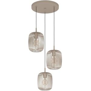 Eglo Suspension luminaire Romazzina, lustre à 3 lampes pour salon et salle à manger, lampe de plafond suspendue, métal couleur sable, douille E27, Ø 46 cm - Publicité Eglo Suspension luminaire Romazzina, lustre à 3 lampes pour salon et salle à manger, lampe de plafond suspendue, métal couleur sable, douille E27, Ø 46 cm - Publicité