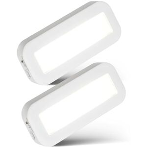 Briloner Rechargeable lumiere cuisine sous meuble en lot de 2, LED blanc neutre et fixation adhésive, eclairage sous meuble sans fil pour plans de travail, 15 x 6,5 x 2 cm, blanc - Publicité Briloner Rechargeable lumiere cuisine sous meuble en lot de 2, LED blanc neutre et fixation adhésive, eclairage sous meuble sans fil pour plans de travail, 15 x 6,5 x 2 cm, blanc - Publicité