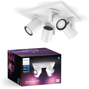 Philips White & Color Ambiance Argenta plafonnier avec quatre spots, spots LED graduables pour le système d'éclairage Hue, contrôle intelligent de la lumière via la voix et l'application, blanc. Publicité Philips White & Color Ambiance Argenta plafonnier avec quatre spots, spots LED graduables pour le système d'éclairage Hue, contrôle intelligent de la lumière via la voix et l'application, blanc. Publicité