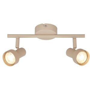Briloner Plafonnier orientable, douille GU10, max. 9 W, spot de plafond, luminaire plafonnier, lustre salon, lumière plafond, lustre chambre, salle à manger, 27,5 cm, beige - Publicité Briloner Plafonnier orientable, douille GU10, max. 9 W, spot de plafond, luminaire plafonnier, lustre salon, lumière plafond, lustre chambre, salle à manger, 27,5 cm, beige - Publicité