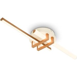 Briloner Plafonnier LED à lumière blanche chaude, profilés d'angle, salon, chambre, luminaire plafonnier, 58,5x16x7,5 cm, coffee - Publicité Briloner Plafonnier LED à lumière blanche chaude, profilés d'angle, salon, chambre, luminaire plafonnier, 58,5x16x7,5 cm, coffee - Publicité