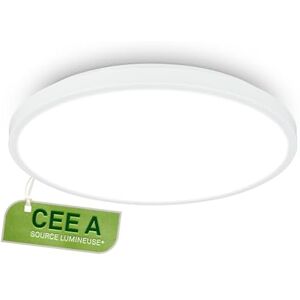 Briloner Plafonnier LED, CEE A source lumineuse, 12,7W à 2900lm, lumière blanche neutre, décor aluminium, lustre salon, chambre, luminaire plafonnier, cuisine, 33x6 cm, blanc - Publicité Briloner Plafonnier LED, CEE A source lumineuse, 12,7W à 2900lm, lumière blanche neutre, décor aluminium, lustre salon, chambre, luminaire plafonnier, cuisine, 33x6 cm, blanc - Publicité