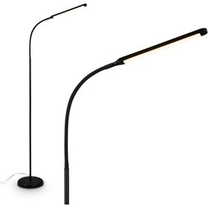 Briloner Lampadaire LED avec bande lumineuse, variateur tactile continu, fonction mémoire, câble USB-C 1,5 m, interrupteur séparé, lumière blanche chaude, Ø21x170 cm, Noir - Publicité Briloner Lampadaire LED avec bande lumineuse, variateur tactile continu, fonction mémoire, câble USB-C 1,5 m, interrupteur séparé, lumière blanche chaude, Ø21x170 cm, Noir - Publicité