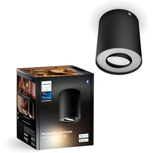 Philips White Ambiance Pillar 1 Spot, extension, avec ampoule LED GU10, contrôlable via application, compatible avec Amazon Alexa (Echo, Echo Dot), noir, nouvelle génération - Publicité Philips White Ambiance Pillar 1 Spot, extension, avec ampoule LED GU10, contrôlable via application, compatible avec Amazon Alexa (Echo, Echo Dot), noir, nouvelle génération - Publicité