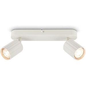 Briloner Plafonnier avec cannelures, orientable, GU10, max. 9 W, spot de plafond, luminaire plafonnier, lustre salon, lumière plafond, lustre chambre, lampe plafond, 28 cm, blanc ancien - Publicité Briloner Plafonnier avec cannelures, orientable, GU10, max. 9 W, spot de plafond, luminaire plafonnier, lustre salon, lumière plafond, lustre chambre, lampe plafond, 28 cm, blanc ancien - Publicité