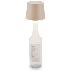 Briloner Lampe bouteille LED sans fil, tactile, à intensité variable, couleur de lumière blanche chaude, lampe de chevet sans fil, lampe de salon à poser, 10,5x11,5 cm, beige - Publicité Briloner Lampe bouteille LED sans fil, tactile, à intensité variable, couleur de lumière blanche chaude, lampe de chevet sans fil, lampe de salon à poser, 10,5x11,5 cm, beige - Publicité