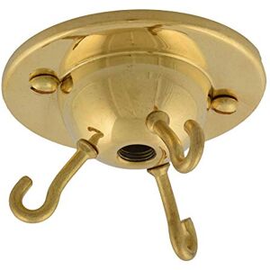 ElekTek Rosace de plafond à 3 crochets, appareils d’éclairage à plaque, luminaires, abat-jour inversés et chandeliers suspendus Finis métalliques traditionnels Laiton - Publicité ElekTek Rosace de plafond à 3 crochets, appareils d’éclairage à plaque, luminaires, abat-jour inversés et chandeliers suspendus Finis métalliques traditionnels Laiton - Publicité
