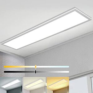 Omdekor Plafonnier LED Dimmable 120x30 cm avec Fonction Mémoire, 40W 2700K-6500K Panneau Rectangulaire Ultra-Plat avec Télécommande, Lumière Ultra-Brillante Convient pour Bureau Cuisine Garage Atelier Cave - Publicité Omdekor Plafonnier LED Dimmable 120x30 cm avec Fonction Mémoire, 40W 2700K-6500K Panneau Rectangulaire Ultra-Plat avec Télécommande, Lumière Ultra-Brillante Convient pour Bureau Cuisine Garage Atelier Cave - Publicité