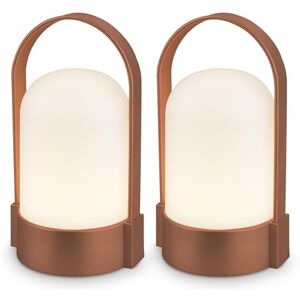 Briloner Lot de 2 lampes de table LED sans fil avec commande tactile, intensité réglable par paliers, batterie remplaçable, lampe de chevet, salon, camping, extérieur, 8,5x8x15,5 cm, marron - Publicité Briloner Lot de 2 lampes de table LED sans fil avec commande tactile, intensité réglable par paliers, batterie remplaçable, lampe de chevet, salon, camping, extérieur, 8,5x8x15,5 cm, marron - Publicité
