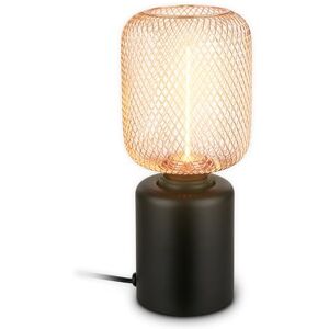Briloner Lampe de table avec treillis métallique, interrupteur à fil, douille E27, lampe de chevet, lampe de bureau, lampe de salon à poser, lampe à poser, 10 x 25 cm, or rose - Publicité Briloner Lampe de table avec treillis métallique, interrupteur à fil, douille E27, lampe de chevet, lampe de bureau, lampe de salon à poser, lampe à poser, 10 x 25 cm, or rose - Publicité