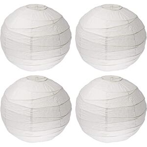 Ikea REGOLIT Lamp shade (45 cm, 4 units), rice ball design, white - Publicité