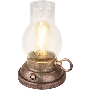 Briloner Lampe de table sans fil LED IP44 avec fonction tactile, dimmable, batterie remplaçable, lampe de chevet sans fil, lampe à huile LED, lampe de table exterieur, 10,5x17,5 cm, bronze-crafted - Publicité Briloner Lampe de table sans fil LED IP44 avec fonction tactile, dimmable, batterie remplaçable, lampe de chevet sans fil, lampe à huile LED, lampe de table exterieur, 10,5x17,5 cm, bronze-crafted - Publicité