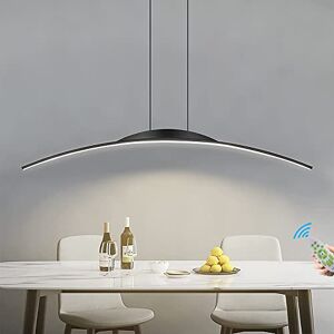 erkebspm Suspension Moderne dimmable avec Une Arche Noire à Hauteur réglable pour Table à Manger Salon et Lustre de Cuisine 100 cm - Publicité erkebspm Suspension Moderne dimmable avec Une Arche Noire à Hauteur réglable pour Table à Manger Salon et Lustre de Cuisine 100 cm - Publicité