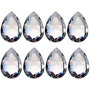 H&D HYALINE & DORA Inconnu H & D 10 Pcs 50 mm Clair Cristal de Verre à facettes prismes Lustre Pendentif Lampe Décoration Pièces - Publicité H&D HYALINE & DORA Inconnu H & D 10 Pcs 50 mm Clair Cristal de Verre à facettes prismes Lustre Pendentif Lampe Décoration Pièces - Publicité