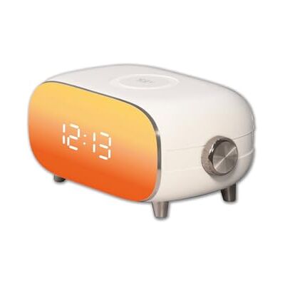 CGV Radio réveil Alba à Simulateur d’Aube et de Crépuscule, 15 lumières d'ambiances différentes, Mode bruits Blancs, Fonction Snooze, Port de Charge USB, Blanc - Publicité CGV Radio réveil Alba à Simulateur d’Aube et de Crépuscule, 15 lumières d'ambiances différentes, Mode bruits Blancs, Fonction Snooze, Port de Charge USB, Blanc - Publicité